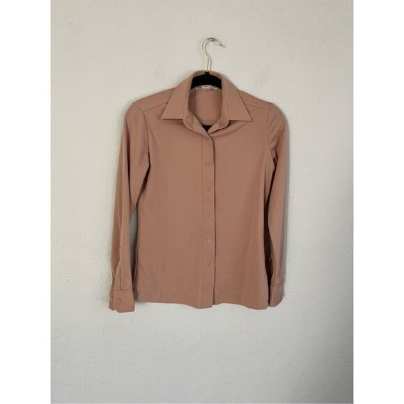 Sears The Shirt Perma-Prest Woman Long Sleeve Button Down Shirt, Size Sm… - Picture 1 of 7